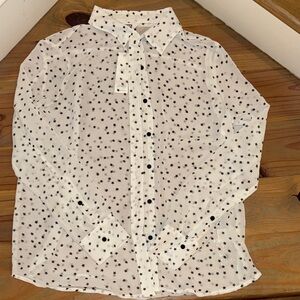 BB Dakota Sheer Top with Black Star Design